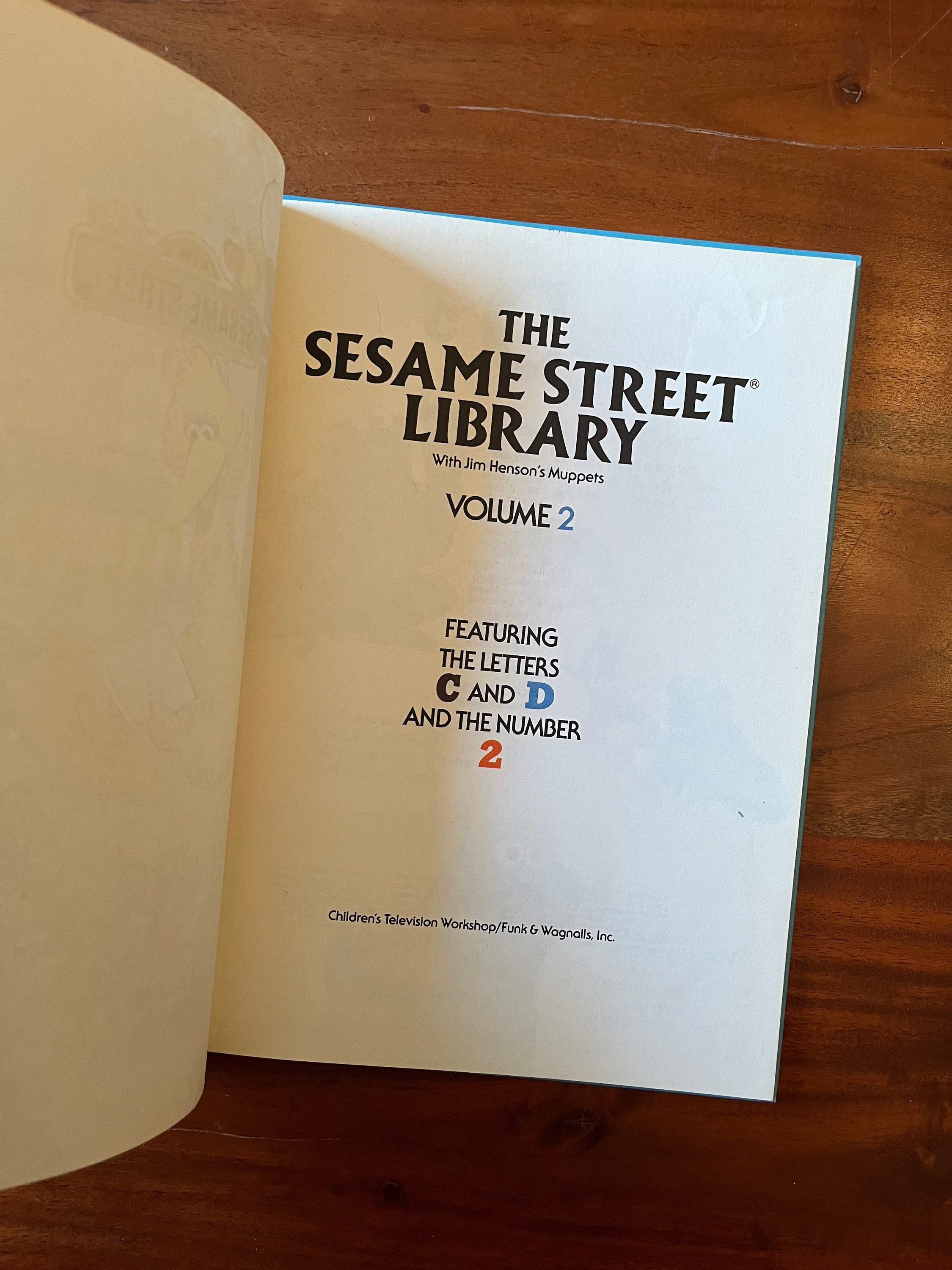 Sesame Street Library Volume 2 (1978) Hardcover. With Art by J. Mathieu ...