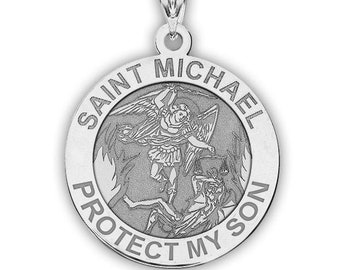 Saint michael - protect my son - religious medal &quot;exclusive&quot;