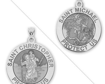 St. Christophorus und St. Michaelis, beidseitig bedruckt