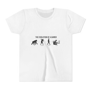 Evolution of a Gamer Youth T-Shirt | Funny Gaming Youth T-Shirt for Men | Retro Gamer Gift