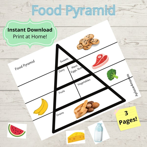 Food Pyramid Game, Food Pyramid Match, Food Pyramid, Food Categories, Food Game, Food Learning, Learn Food Pyramid, Busy Book, Busy Binder