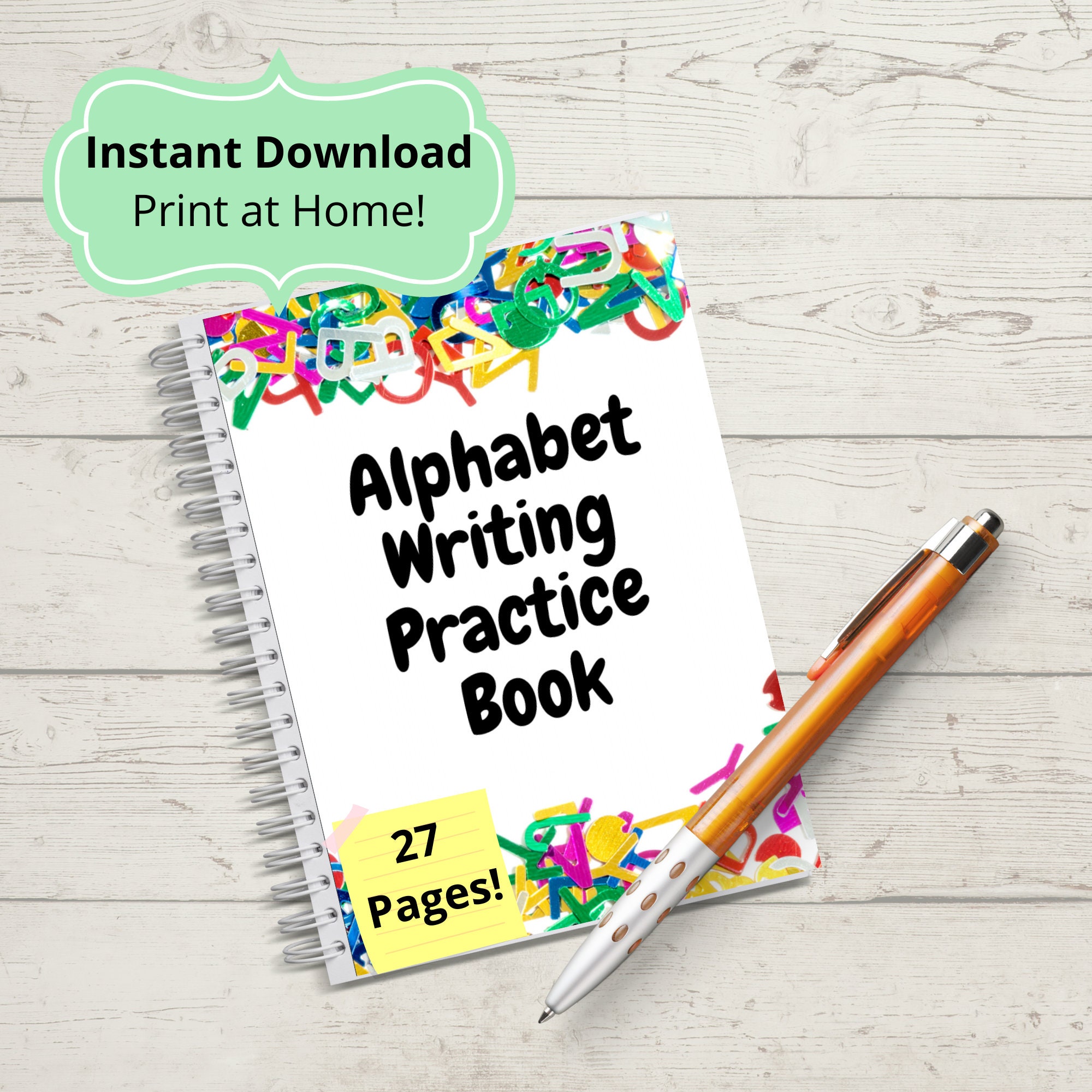 alphabet worksheets alphabet tracing abc tracing book etsy