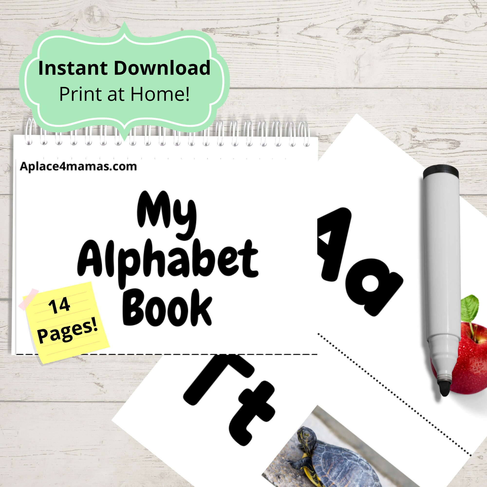 alphabet book abc printable abc abc books abc game etsy australia