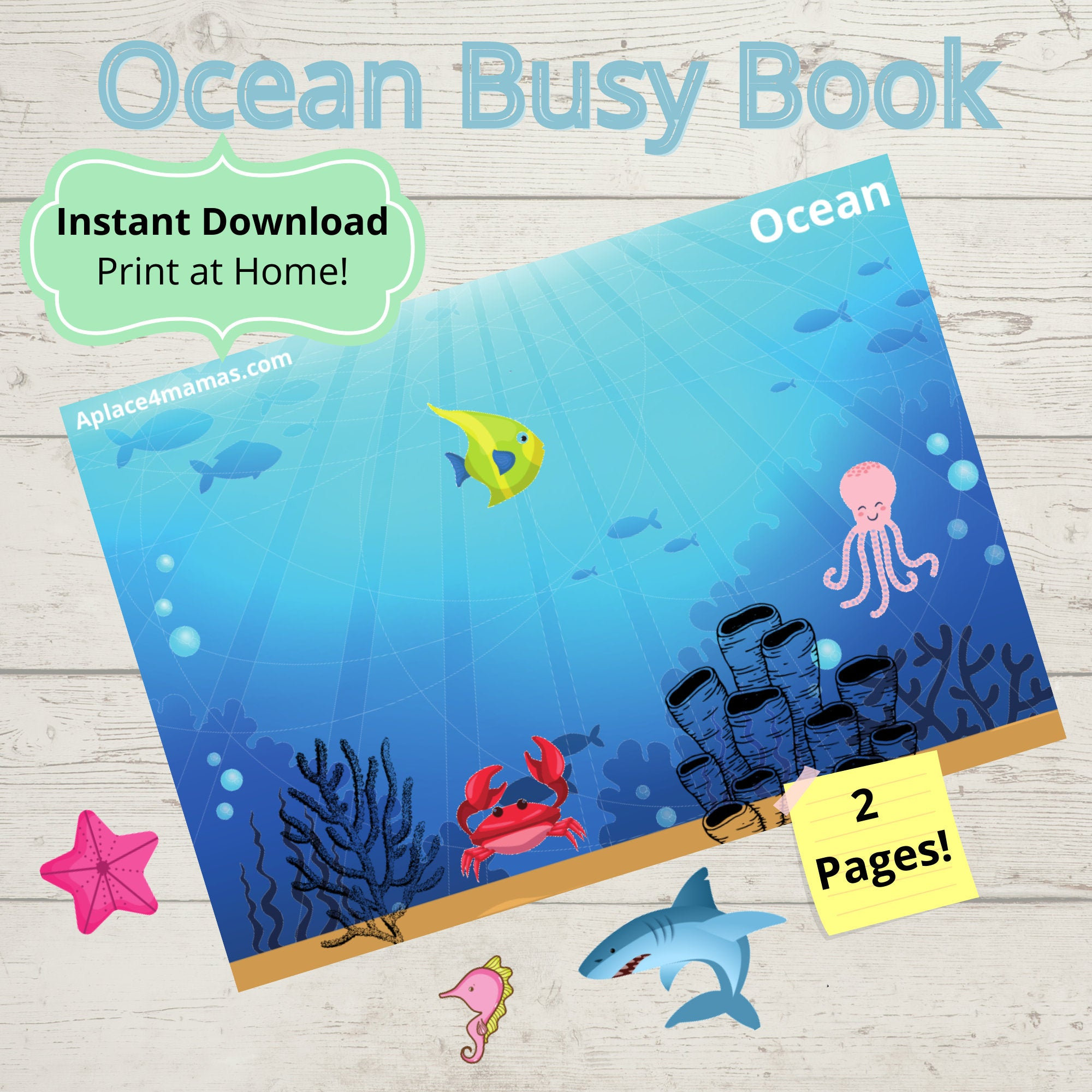 Ocean Worksheet Preschool Worksheets Ocean Animals - Etsy Ocean Worksheet Preschool Worksheets Ocean Animals - Etsy