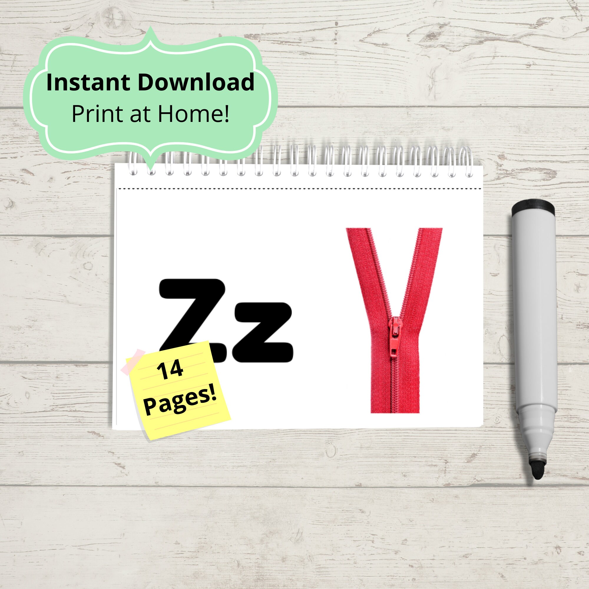 Alphabet Book ABC Printable abc ABC Books ABC Game | Etsy