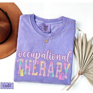 Occupational Therapy Comfort Colors® Easter Bunny Shirt, Occupational Therapist Tee, Gift For OT, Special Education SPED, Cute Rabbit Shirt