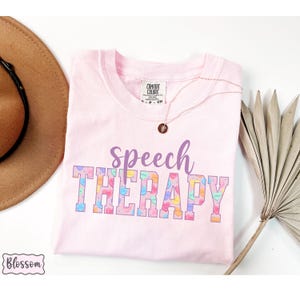 Speech Therapy Valentines Comfort Colors Shirt, Speech Therapist Shirt, Valentines Gift For Therapist, Speech Pathology SLP, Communication