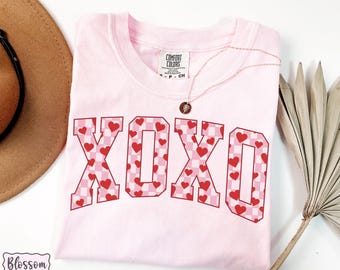 Camisa de San Valentín con colores cómodos, camiseta de corazones a cuadros, bonito regalo de San Valentín, camiseta retro de San Valentín con corazones para mujer, camiseta de cuadros