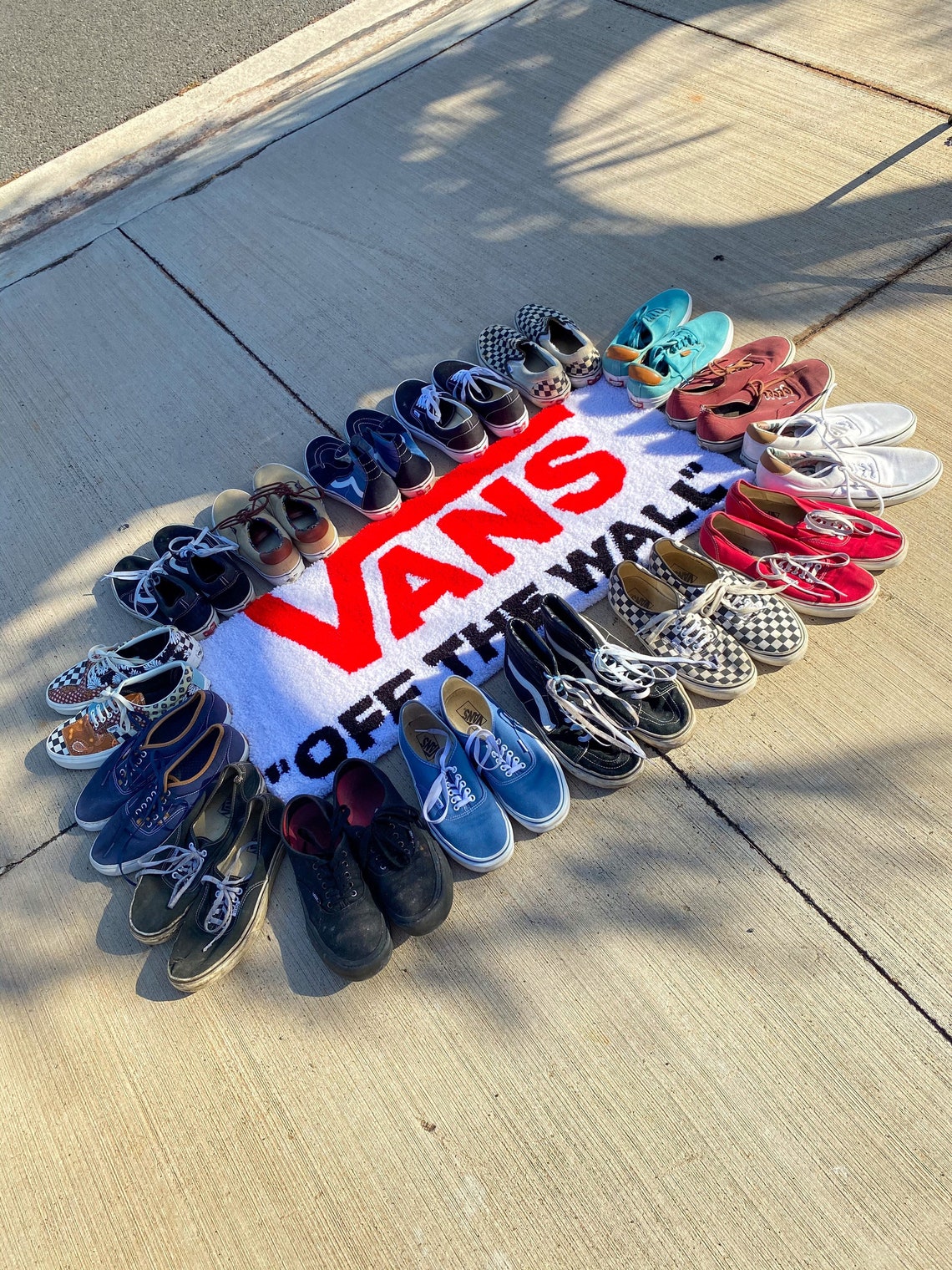 Custom Tufted Rug Vans Logo Etsy