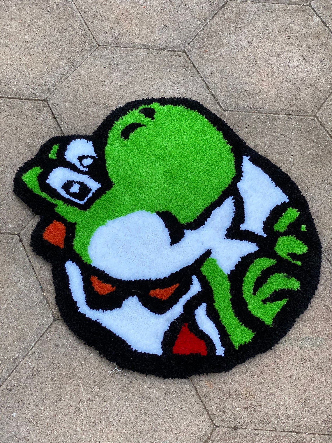 Nintendo inspired Yoshi Tufted Rug Etsy