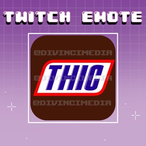 Snickers Thic Chocolate Candy Text Emote Twitch Discord
