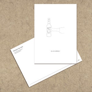 Carte postale - Amis - Alcool - Apéritif - Toi I Aperol
