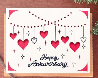 Anniversary Love Card SVG Template: Cricut Joy File (Digital Download)