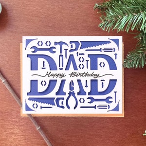 Werkzeuge Papa Geburtstagskarte svg, Vater Geburtstagskarte svg, Cricut Joy Dad Geburtstag, digitaler Download