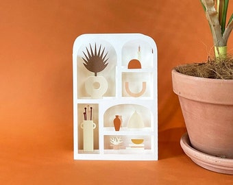 Unique paper cut , paper room decor ,  Paper craft ,Card Template SVG instant Digital Download