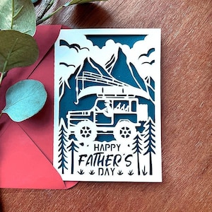 fathers day card svg, fishing svg for a father, fathers day cricut, Card Template SVG instant Digital Download