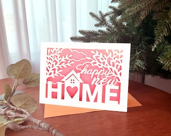 New Home Card SVG: Cricut Template (Digital Download)