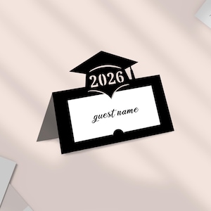 2026 Graduation Place Card SVG Template (Digital Download)