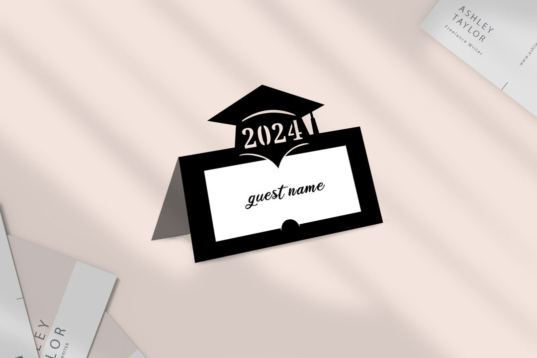 2024 Graduation Place Card Svg, Decorate a Graduation Table Svg, Place