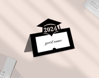 2024 graduation place card svg, decorate a graduation table svg, place card Template SVG, instant Digital Download