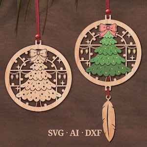 Choinka SunCatcher svg, Ponowne wykorzystanie płyt DVD, cd, Ozdoba świąteczna svg, Wisząca sztuka svg, Pobieranie cyfrowe
