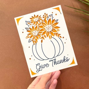 Thanksgiving kaart svg, herfst kaart svg, zonnebloemen kaart svg, herfst Cricut Joy, instant digitale download, Cricut-bestanden
