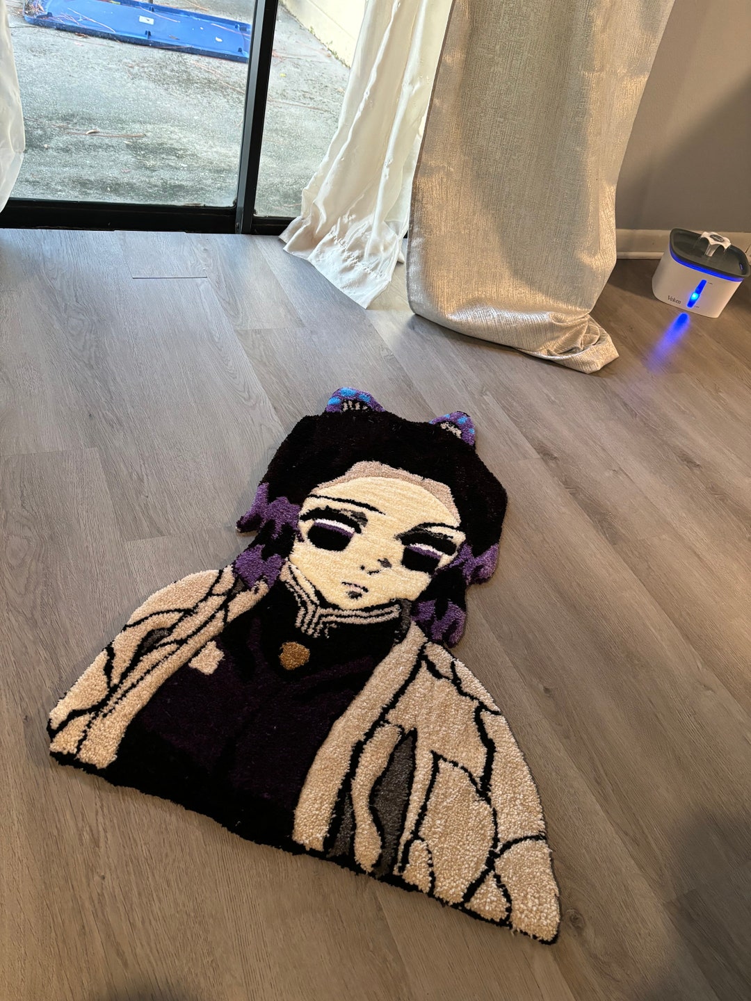 Tufted Anime Rug Demon Slayer Shinobu - Etsy