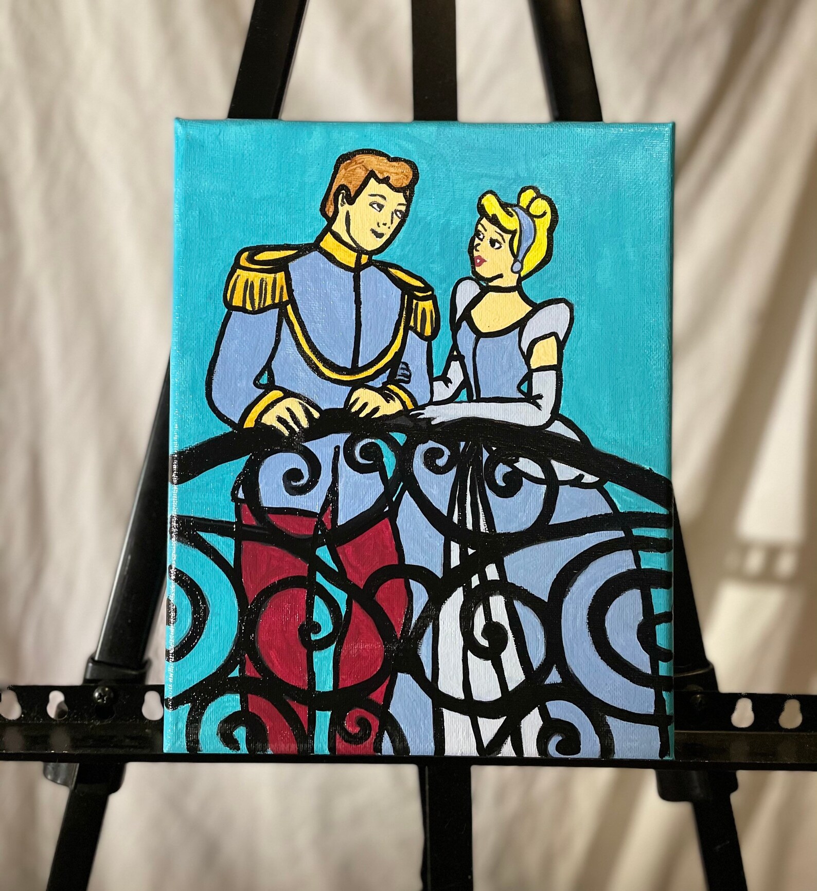 Cinderella Painting Etsy