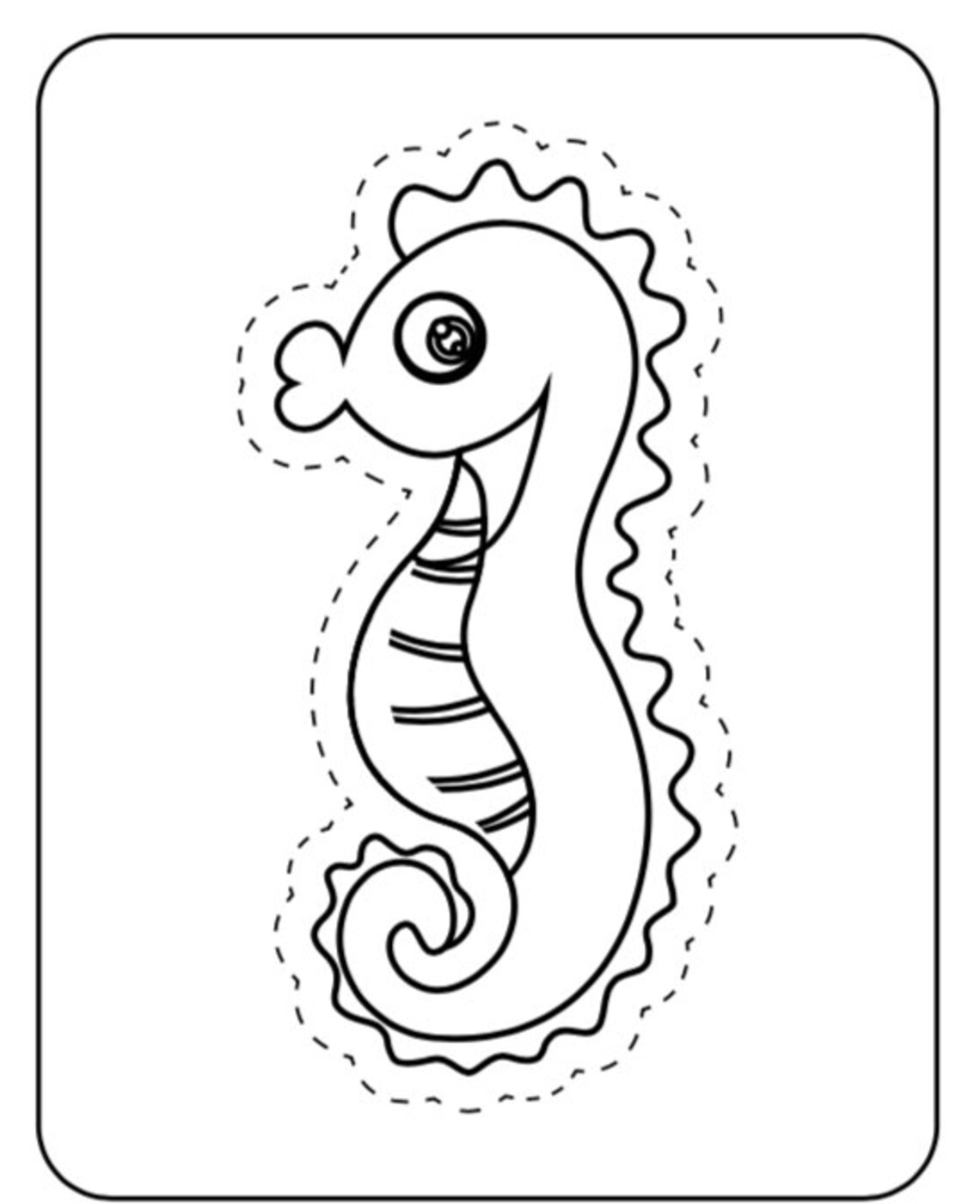 20 Sea Creature Coloring Pages | Etsy