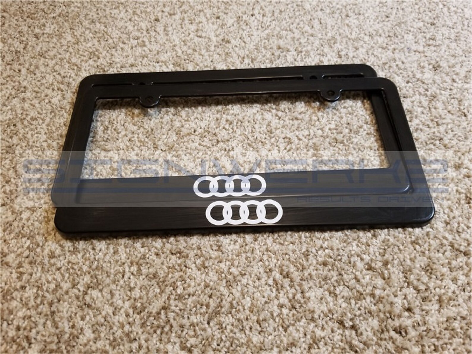 Audi Rings License Plate Frames Fits Us/canada Plates Pair Etsy