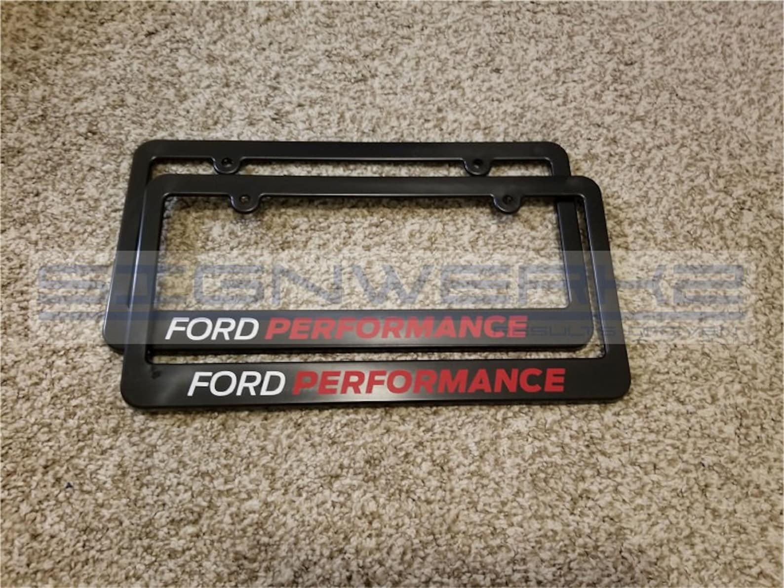 Ford Performance License Plate Frame new Pair Etsy