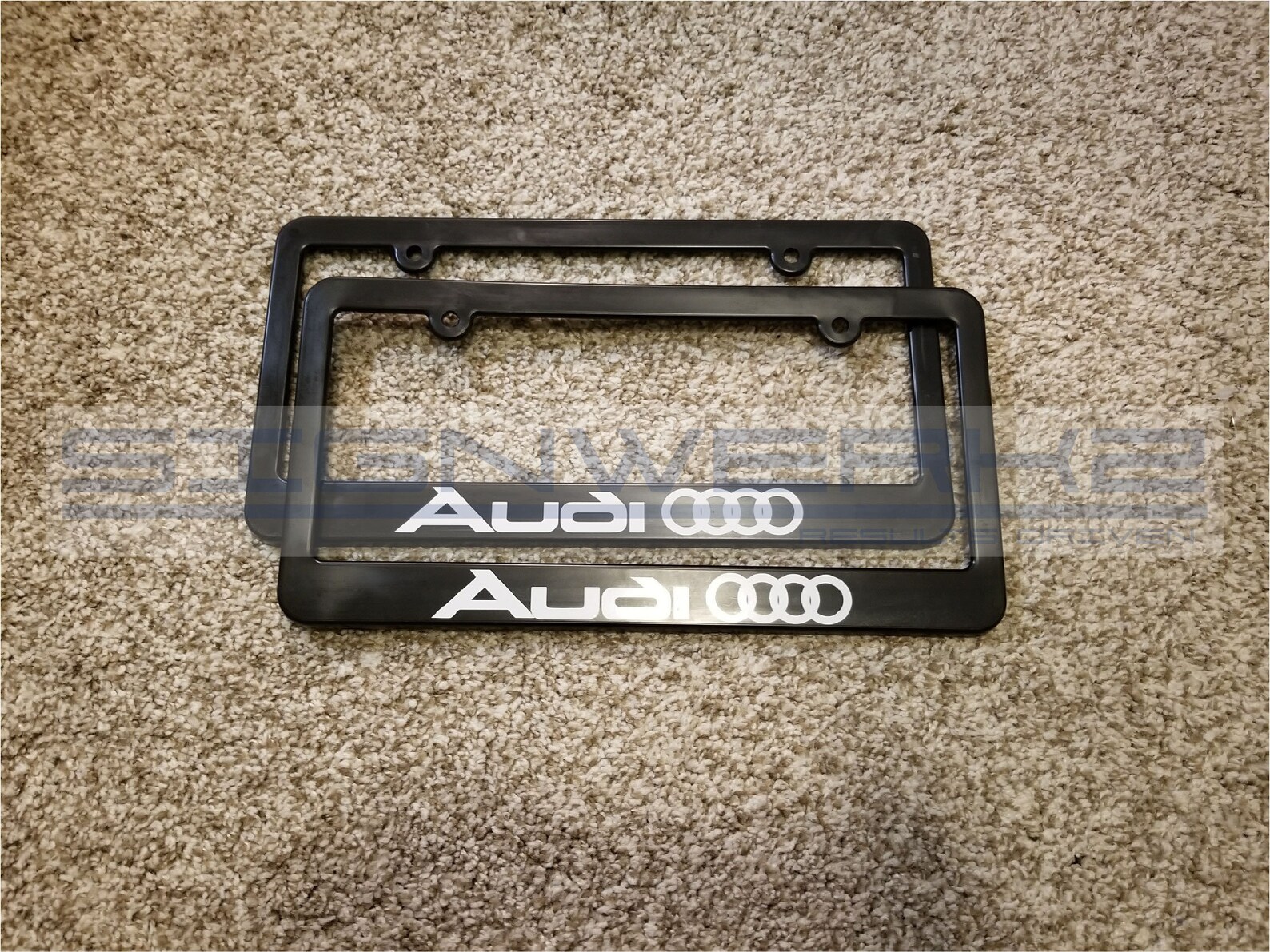 Audi Rings License Plate Frame Pair Etsy UK
