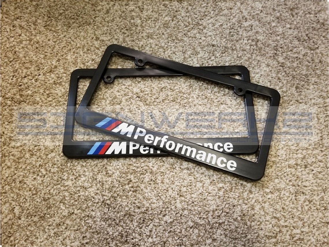 BMW M Performance License Plate Frame new Pair Etsy