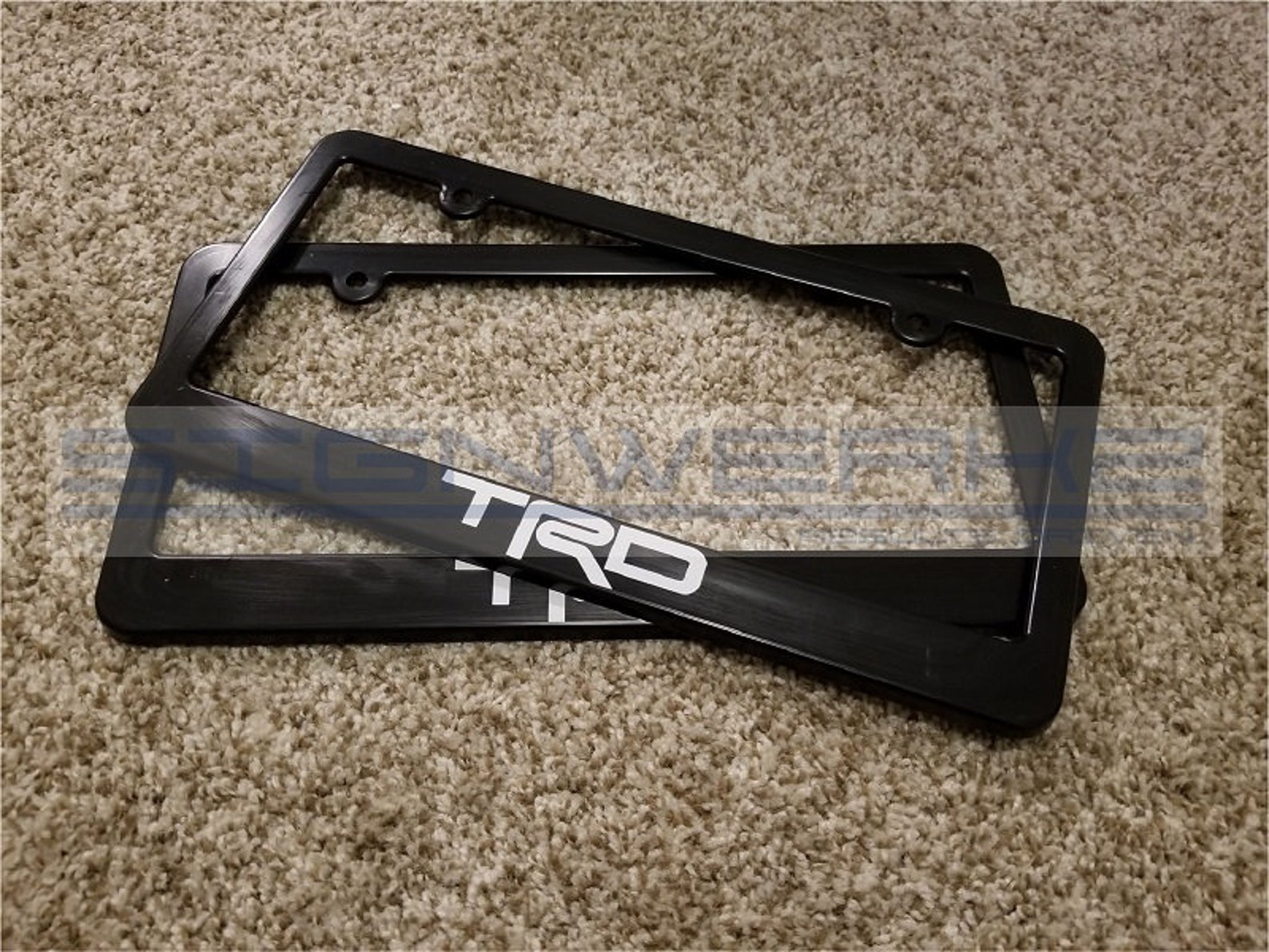 TRD License Plate 2 Frame New Pair Etsy