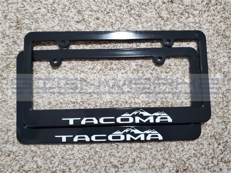 License Plate Frames Style II Pair Etsy
