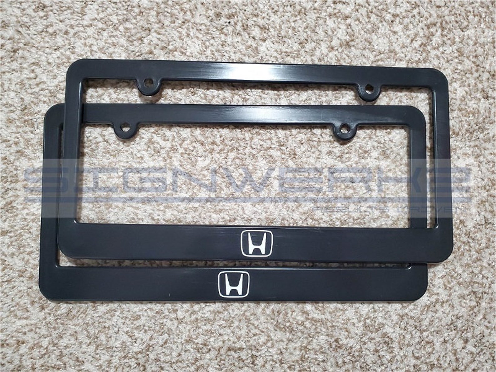 Honda Logo License Plate Frames Pair Etsy