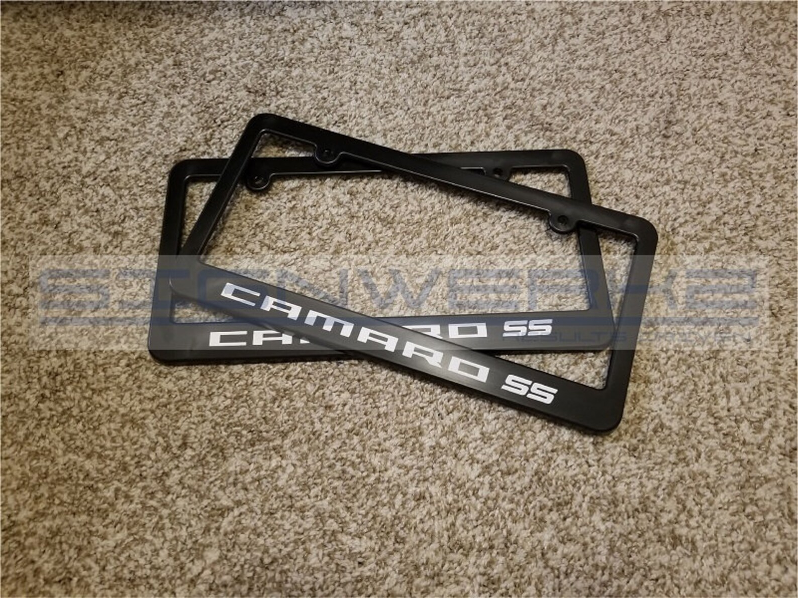 Camaro SS License Plate Frame 2 Pair Etsy