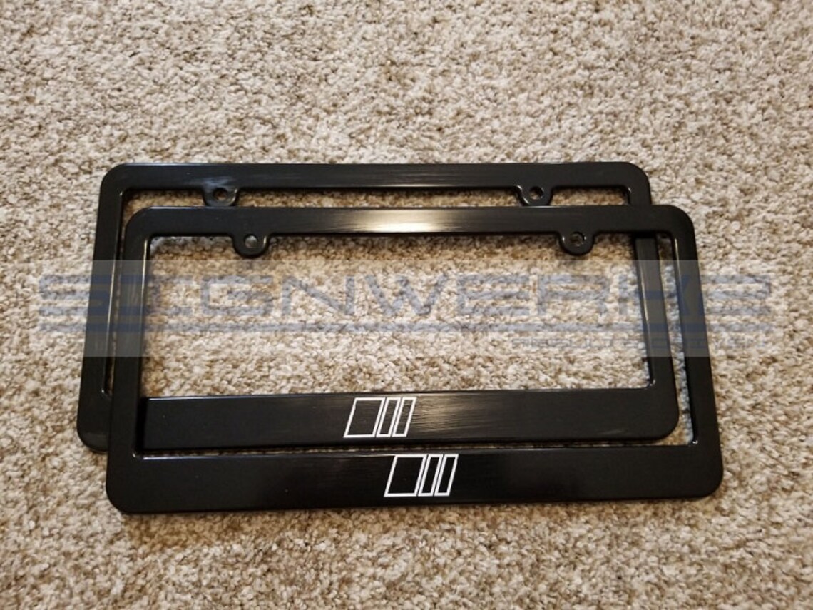 Audi Sport License Plate Frames Outline Pair Etsy