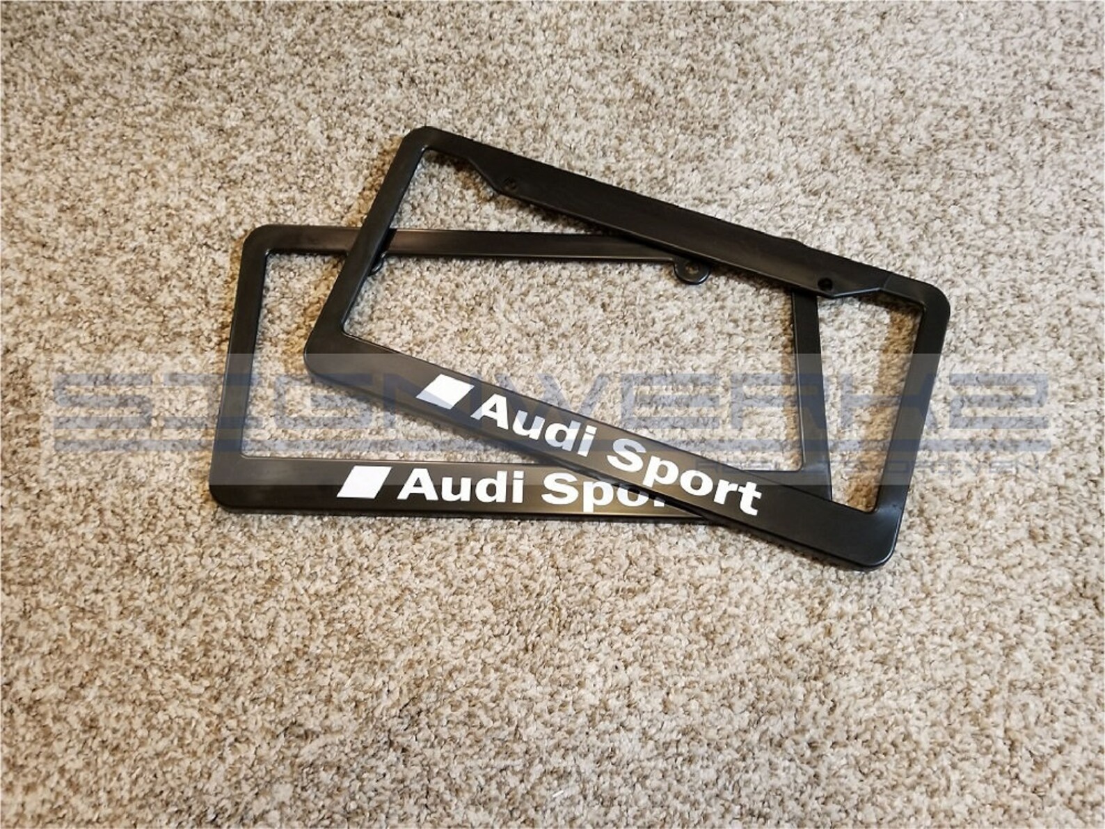 Audi Sport License Plate Frames Pair Etsy