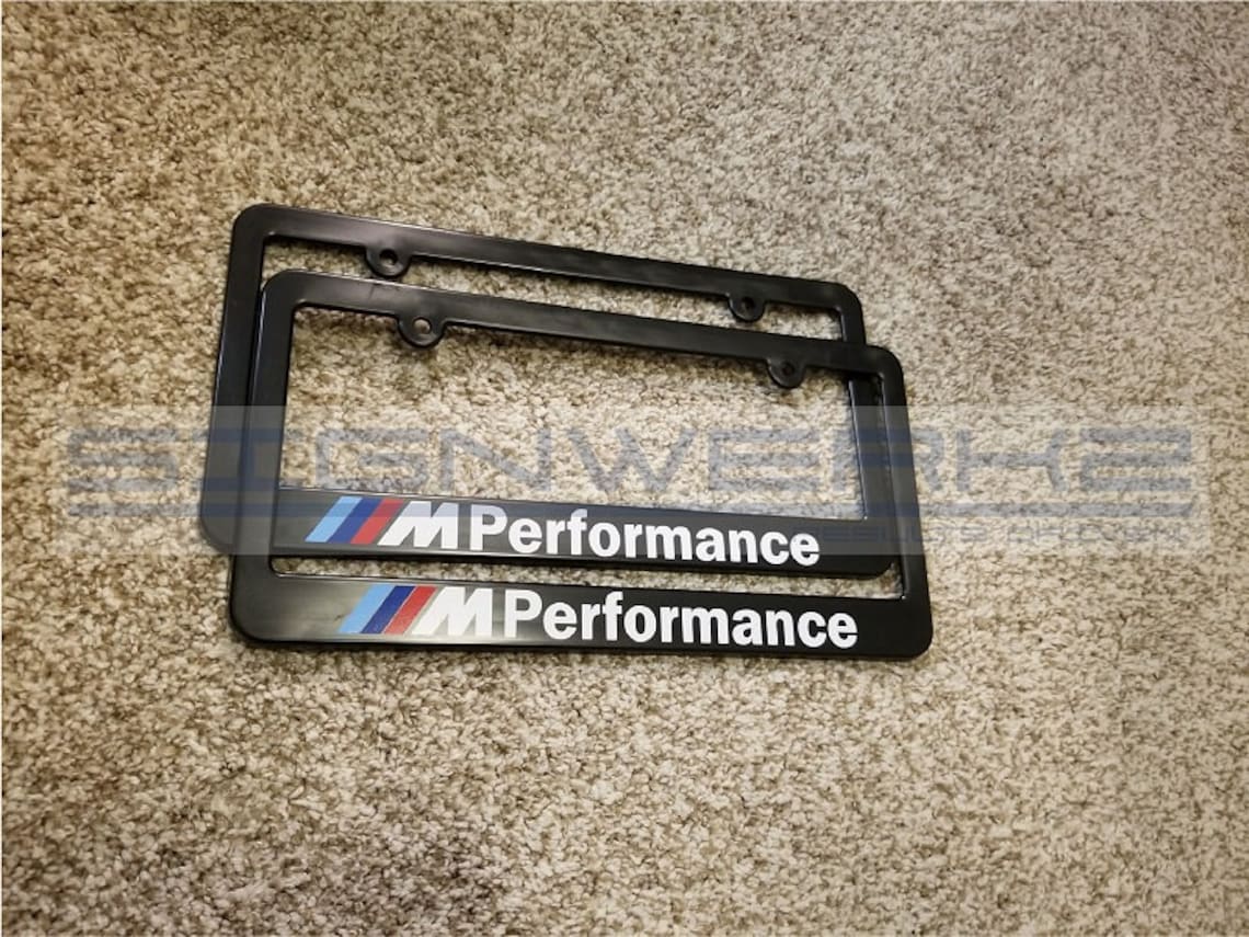 BMW M Performance License Plate Frame new Pair Etsy