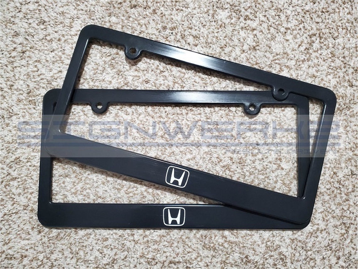 Honda Logo License Plate Frames Pair Etsy