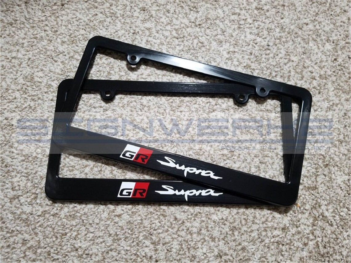 GR Supra License Plate Frame New Pair Etsy