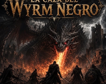 La Caza del Wyrm Negro Spanish Escape Room Printable | Hard Dark Fantasy Print & Play PDF Mystery 2-6 Players