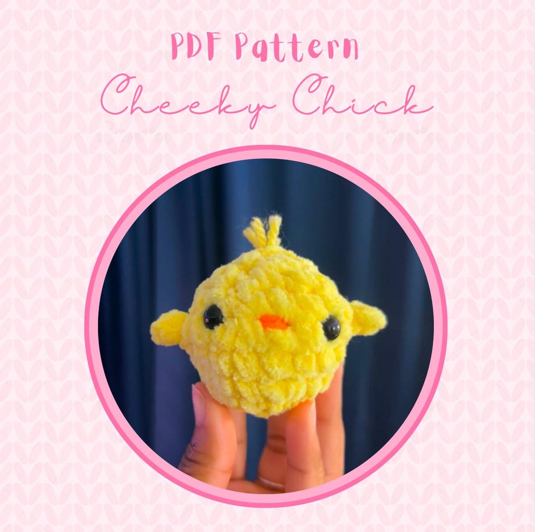 Cheeky Pattern Cheeky Chick Crochet Pattern: Pocket-size Plushie (PDF) - Etsy