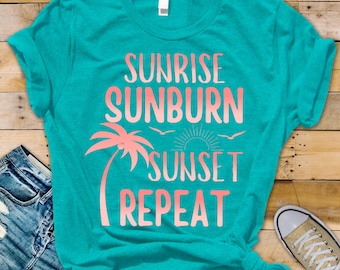 Sunrise Sunburn Sunset Repeat PNG