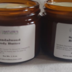 Whipped Shea Body Butter/All-Natural Raw Vegan Ingredients/Moisturizing Whipped Shea Body Butter Cream 1.5 oz