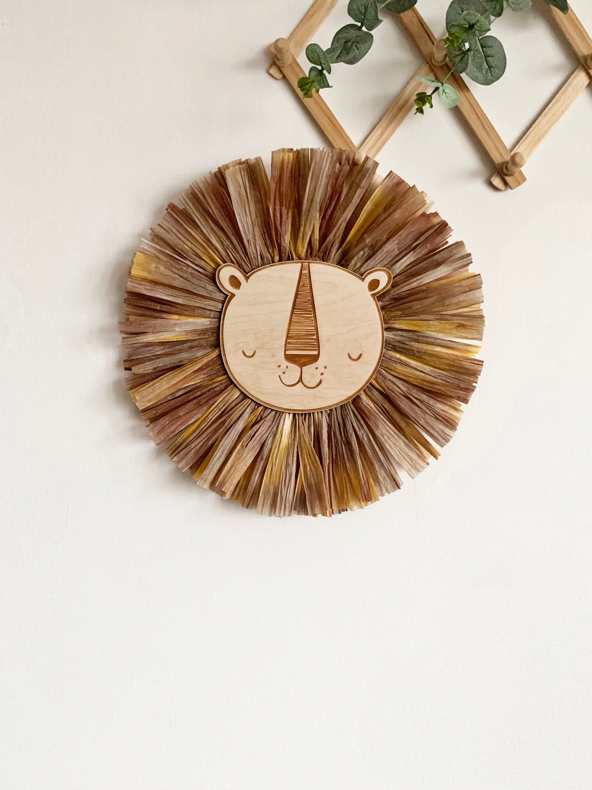 Wall Decor Safari Jungle Nursery Animal head nursery boho decor wall