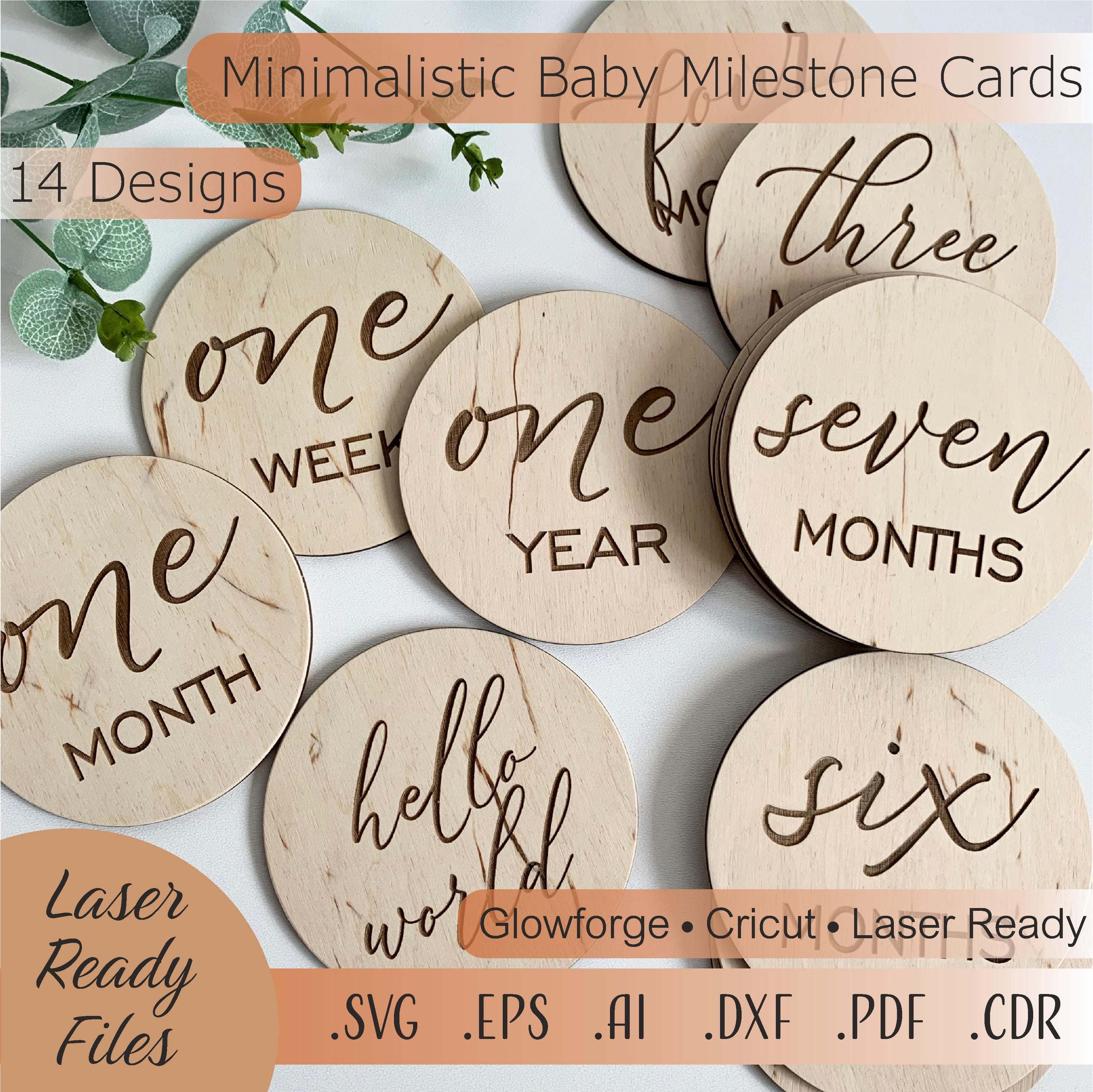 Monthly Baby Milestones SVG Bundle, Baby Milestone SVG, Hello World SVG ...