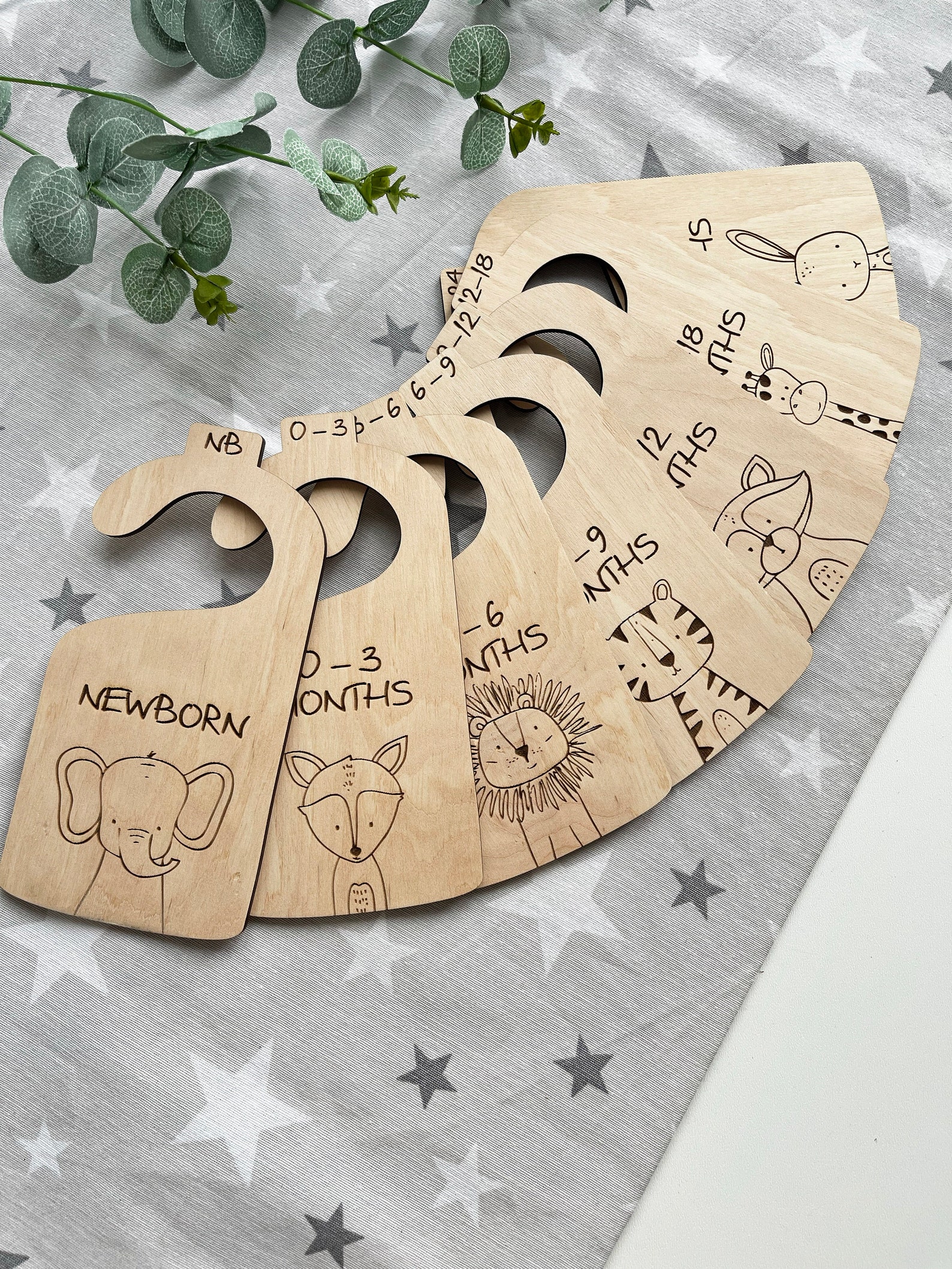 Baby Closet Dividers SVG Animals Bundle, Safari SVG, Animals SVG, Laser