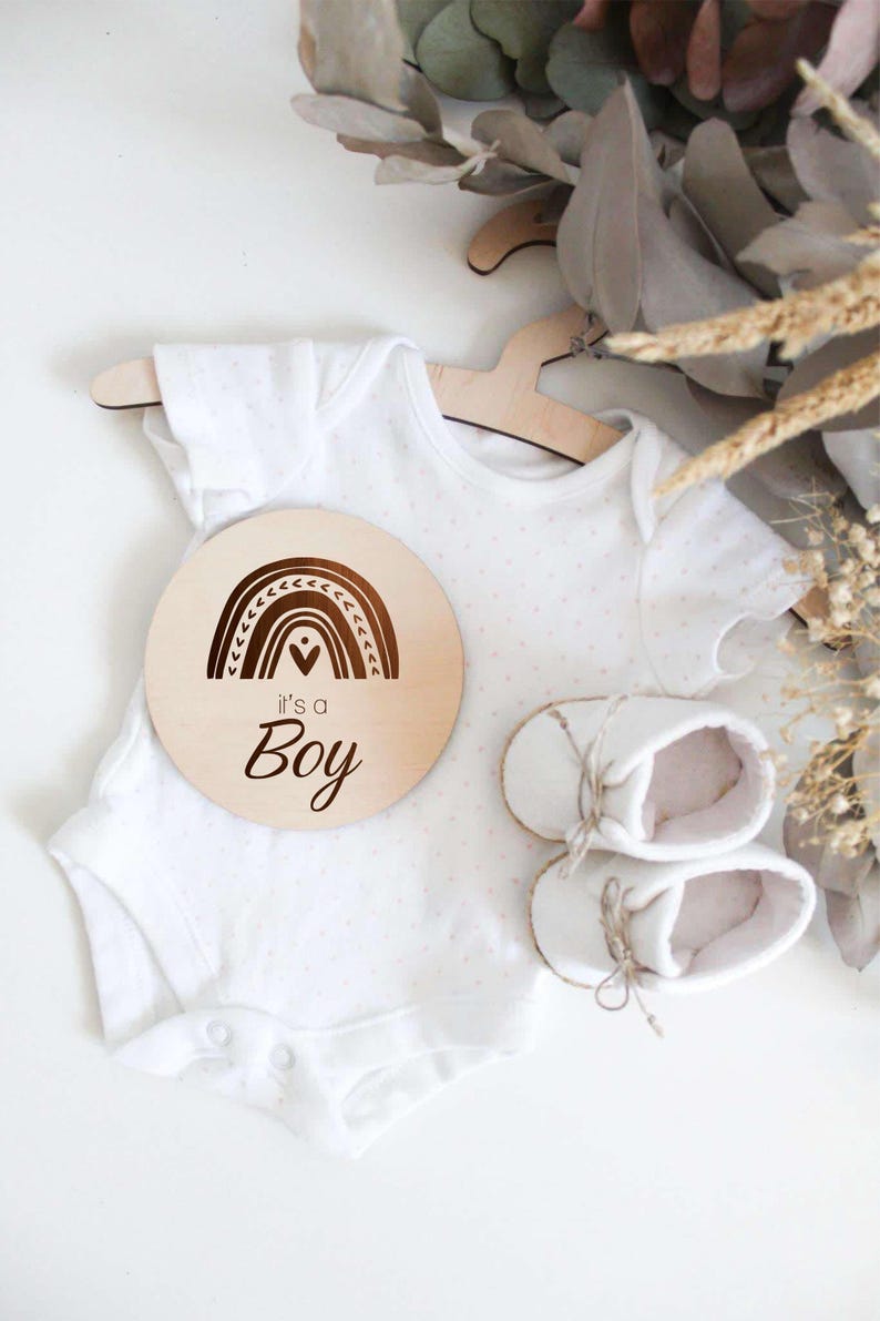 Rainbow Baby Milestone Cards SVG, Laser Cut Engraving File for ...